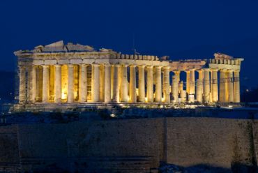 Blick auf die Akropolis in Athen, Griechenland