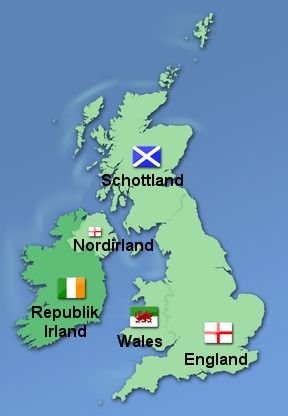 Karte von Großbritannien
