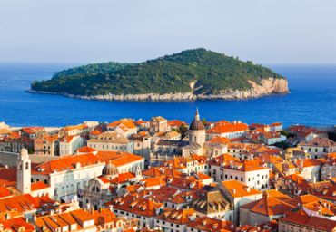 Dubrovnik in Kroatien mit Blick auf's Meer