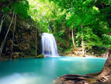 Erawan Wasserfall in Kanchanaburi, Thailand